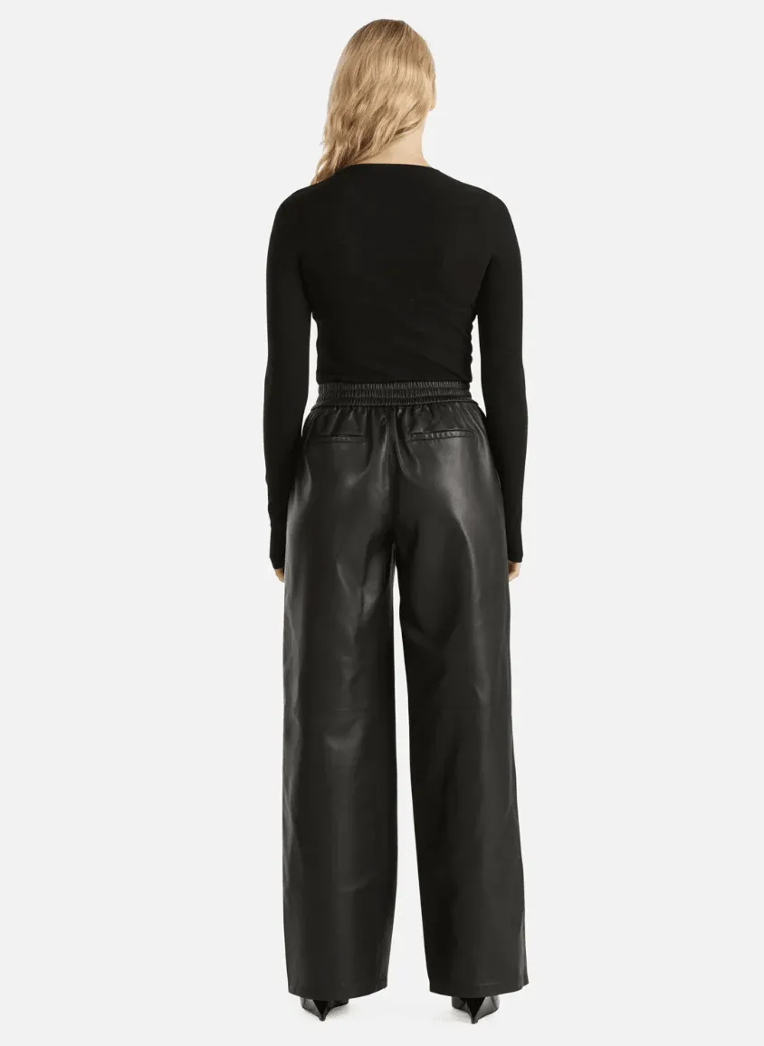 ENA PELLY Evelyn Relaxed Leather Pant
