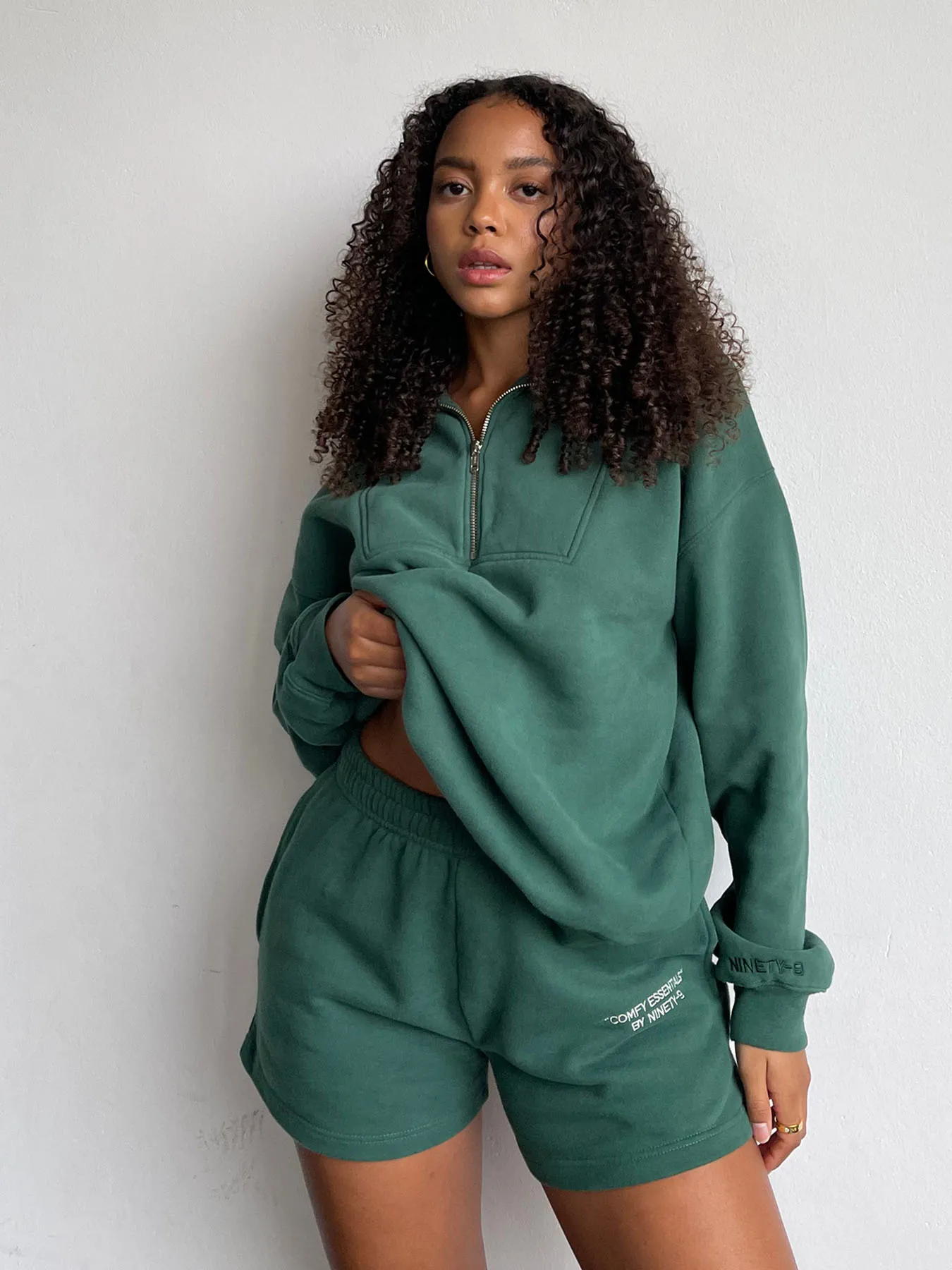 ESSENTIALS - Shorts  •  Forest Green