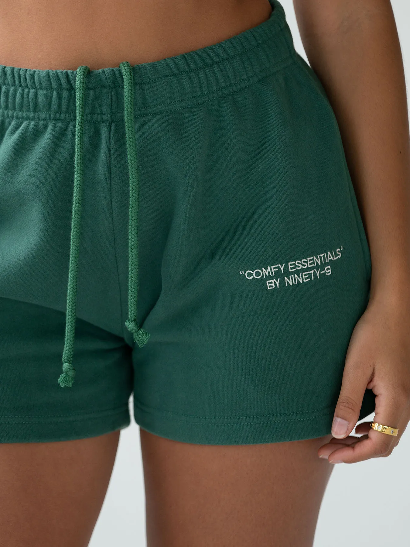 ESSENTIALS - Shorts  •  Forest Green