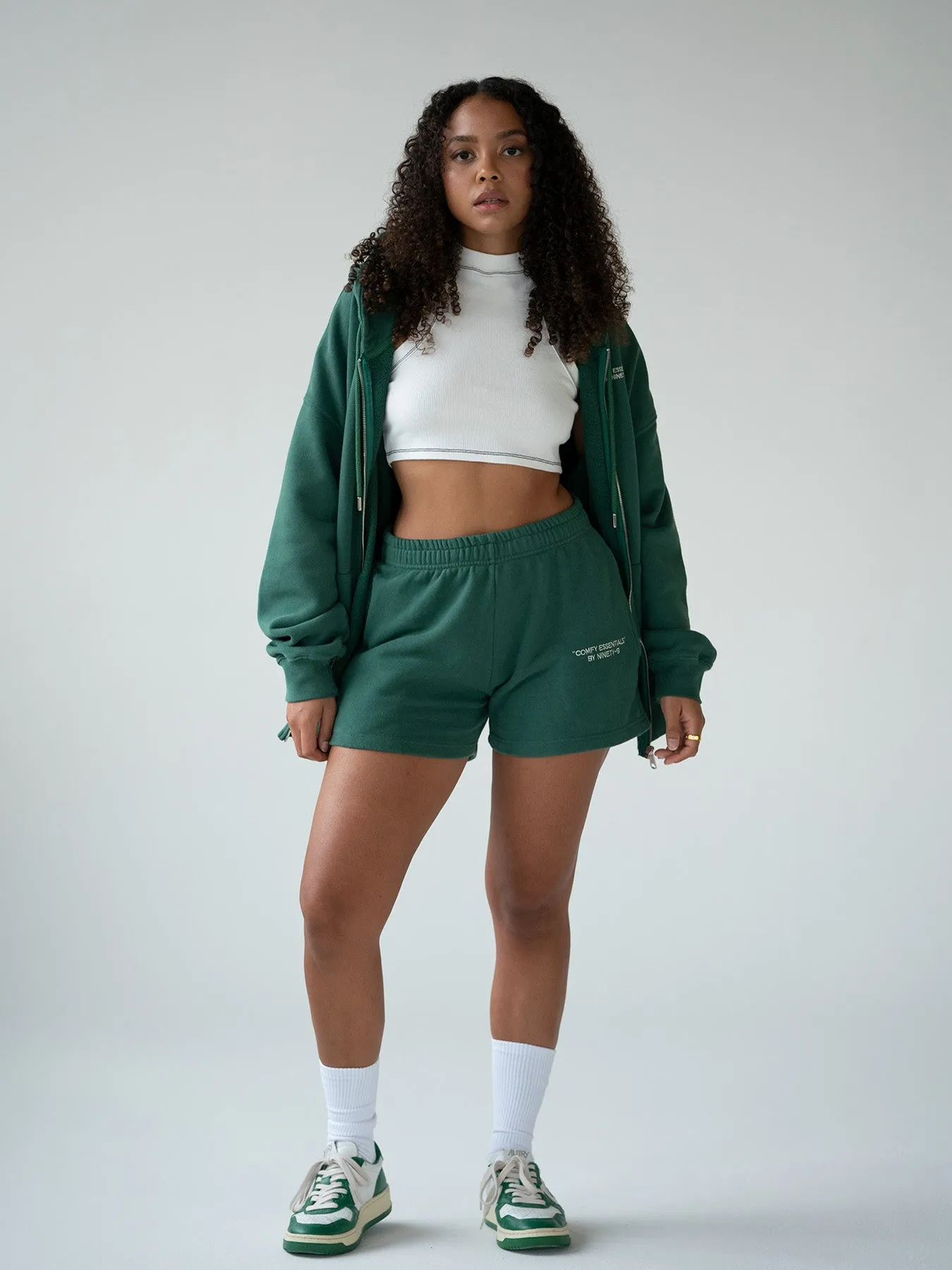 ESSENTIALS - Shorts  •  Forest Green