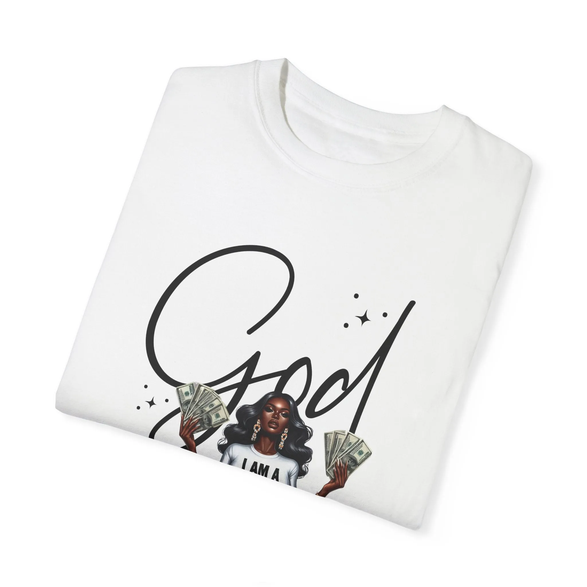 Faith & Fortune Women's Tee - God   I'm a Billionaire' Design