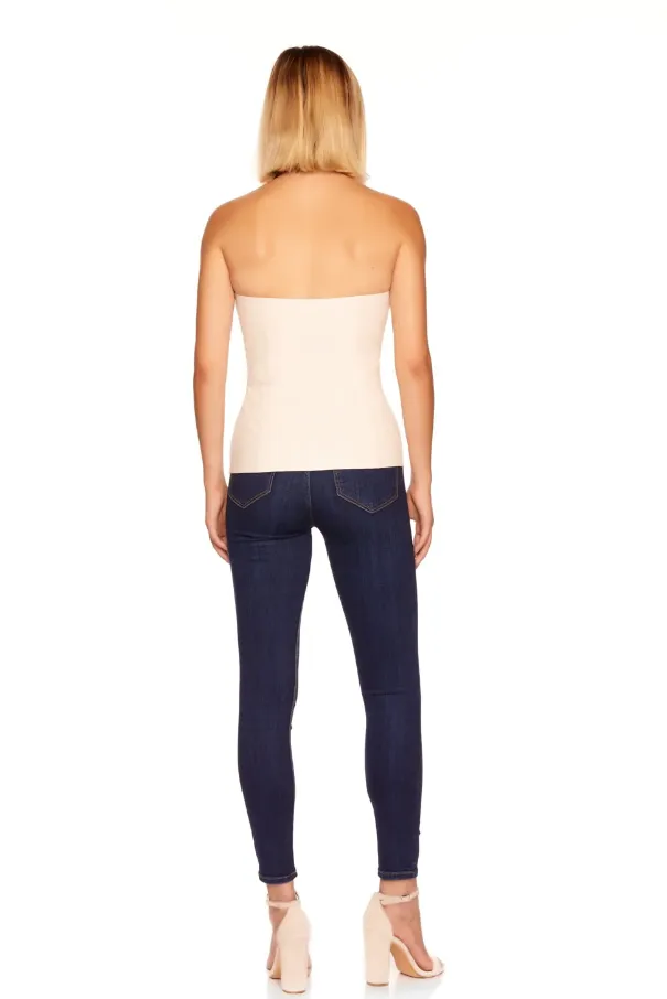 Faux Leather Tube Top