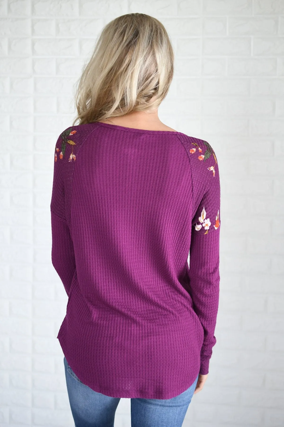 Feelings in Floral Top - Purple