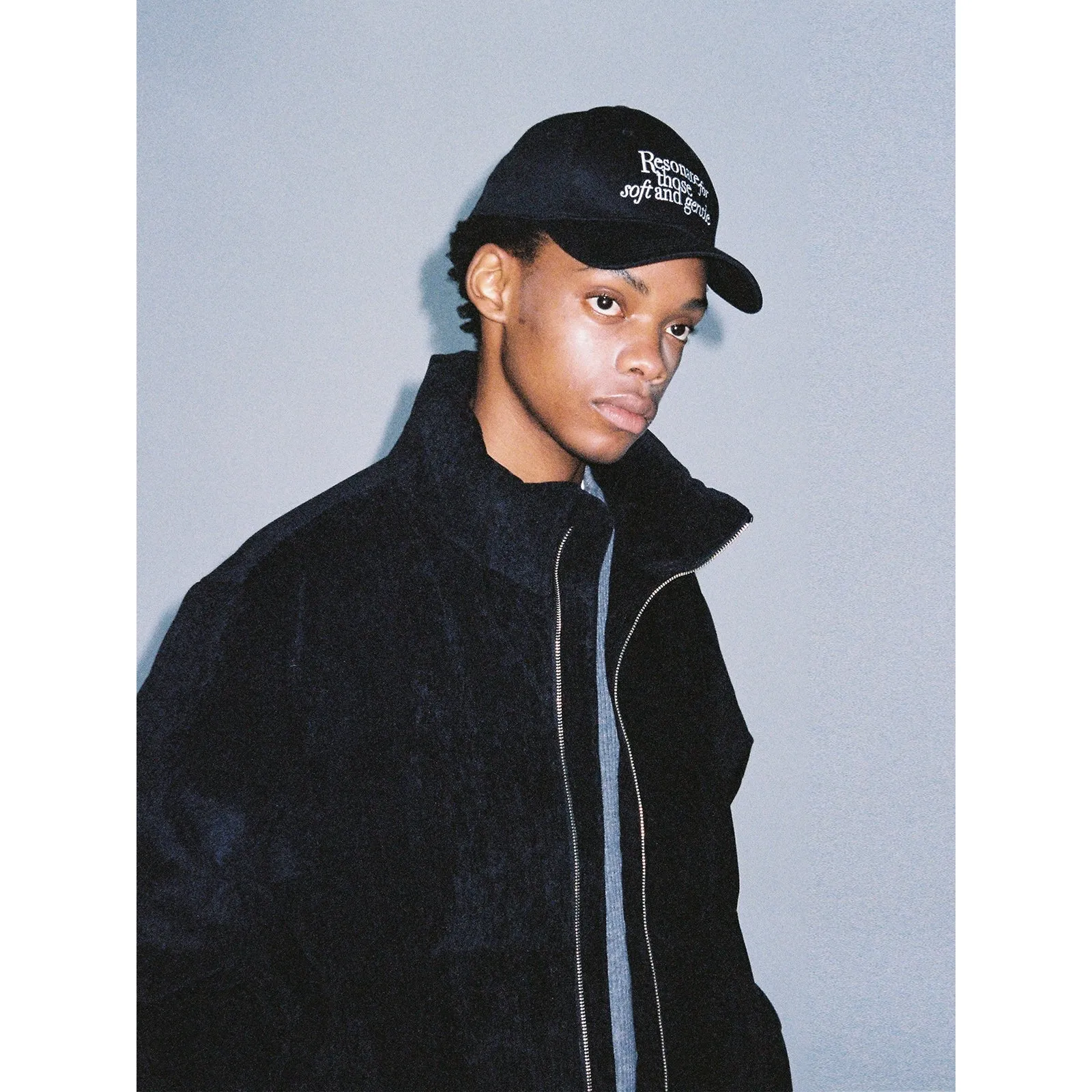 Fine Velvet Quilted Turtleneck Jacket