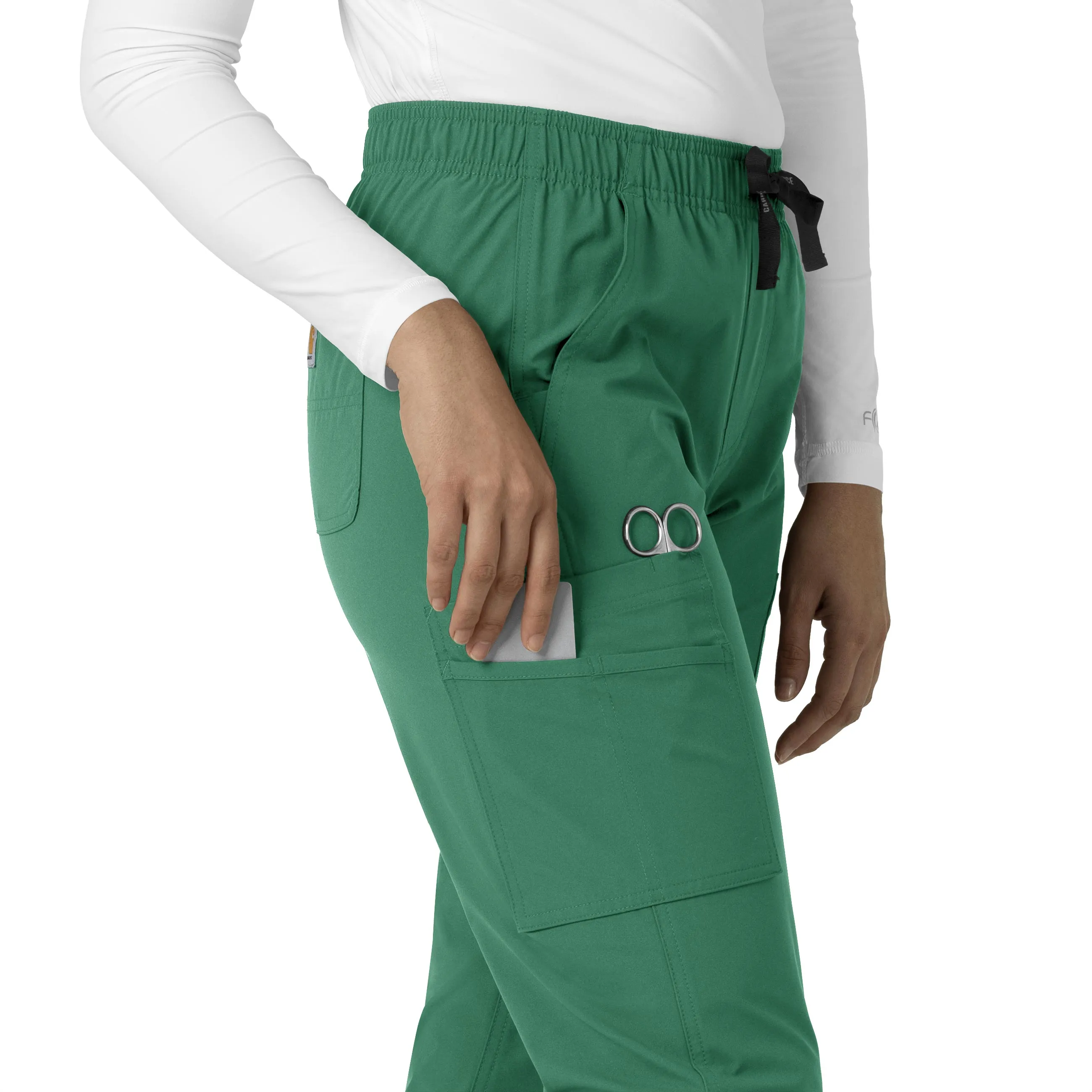 Force Essentials C51213 Straight Leg Scrub Pants Hunter