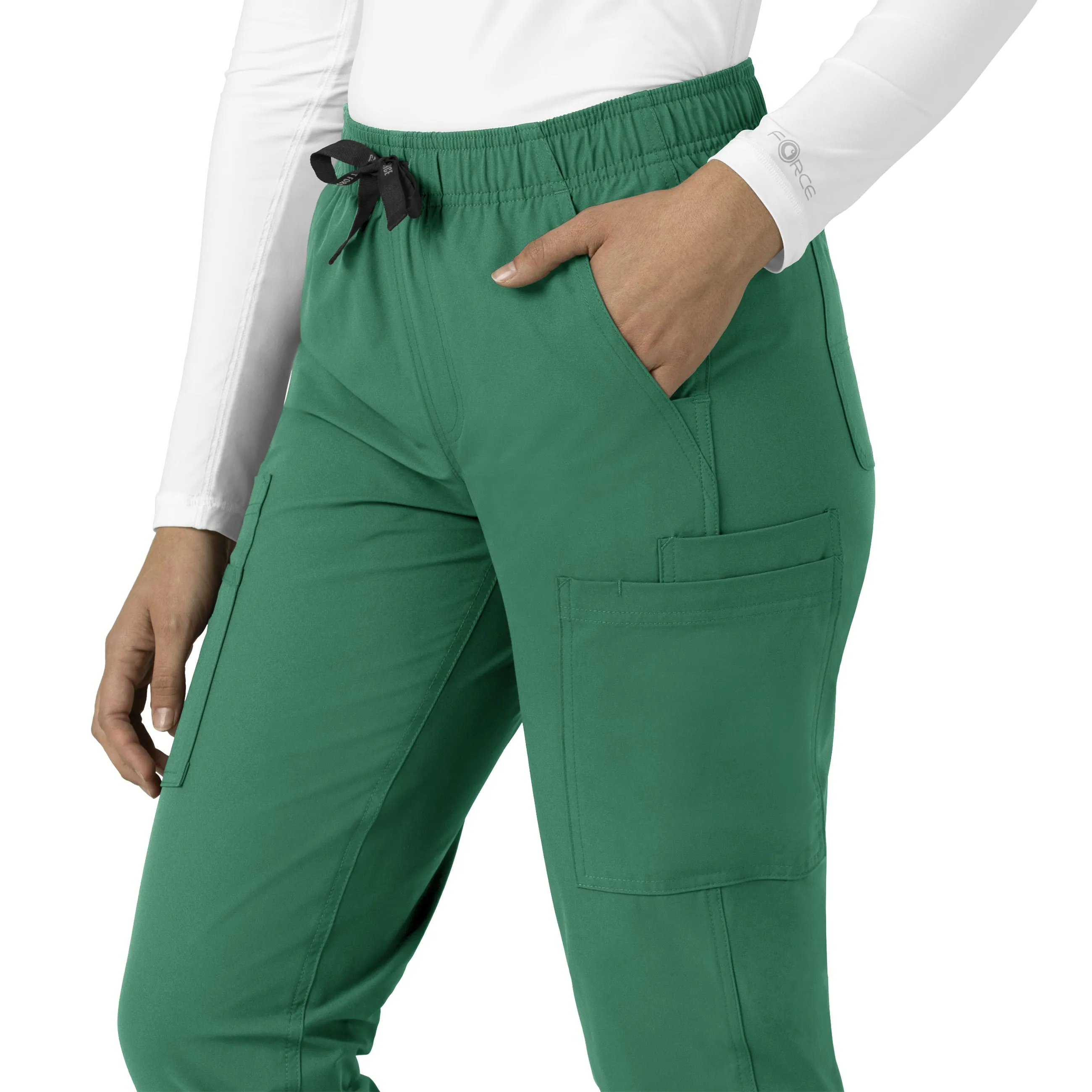 Force Essentials C51213 Straight Leg Scrub Pants Hunter
