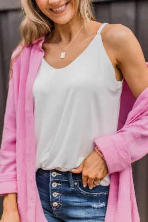 Full Of Spirit Tank Top- Ivory
