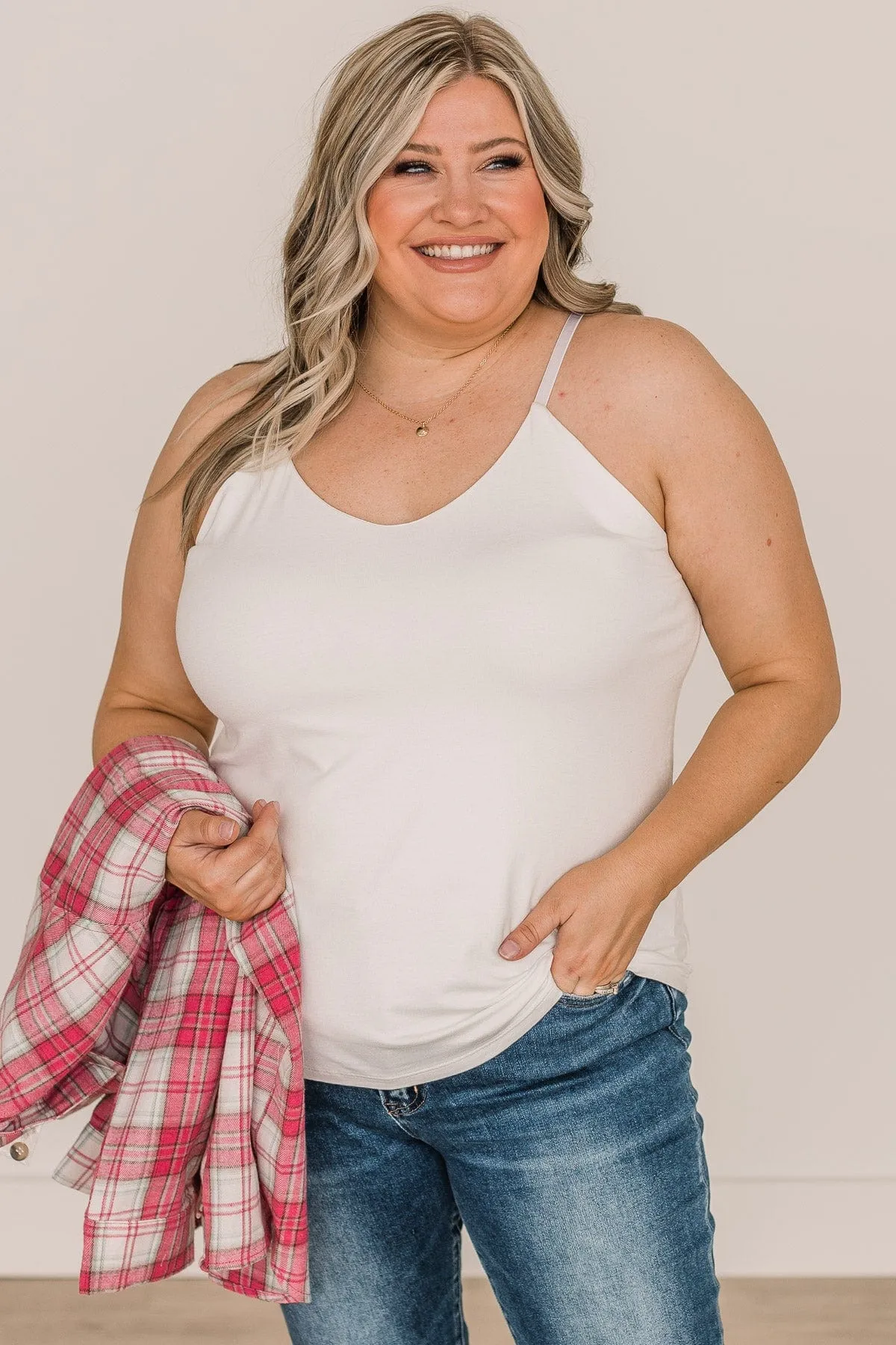 Full Of Spirit Tank Top- Ivory