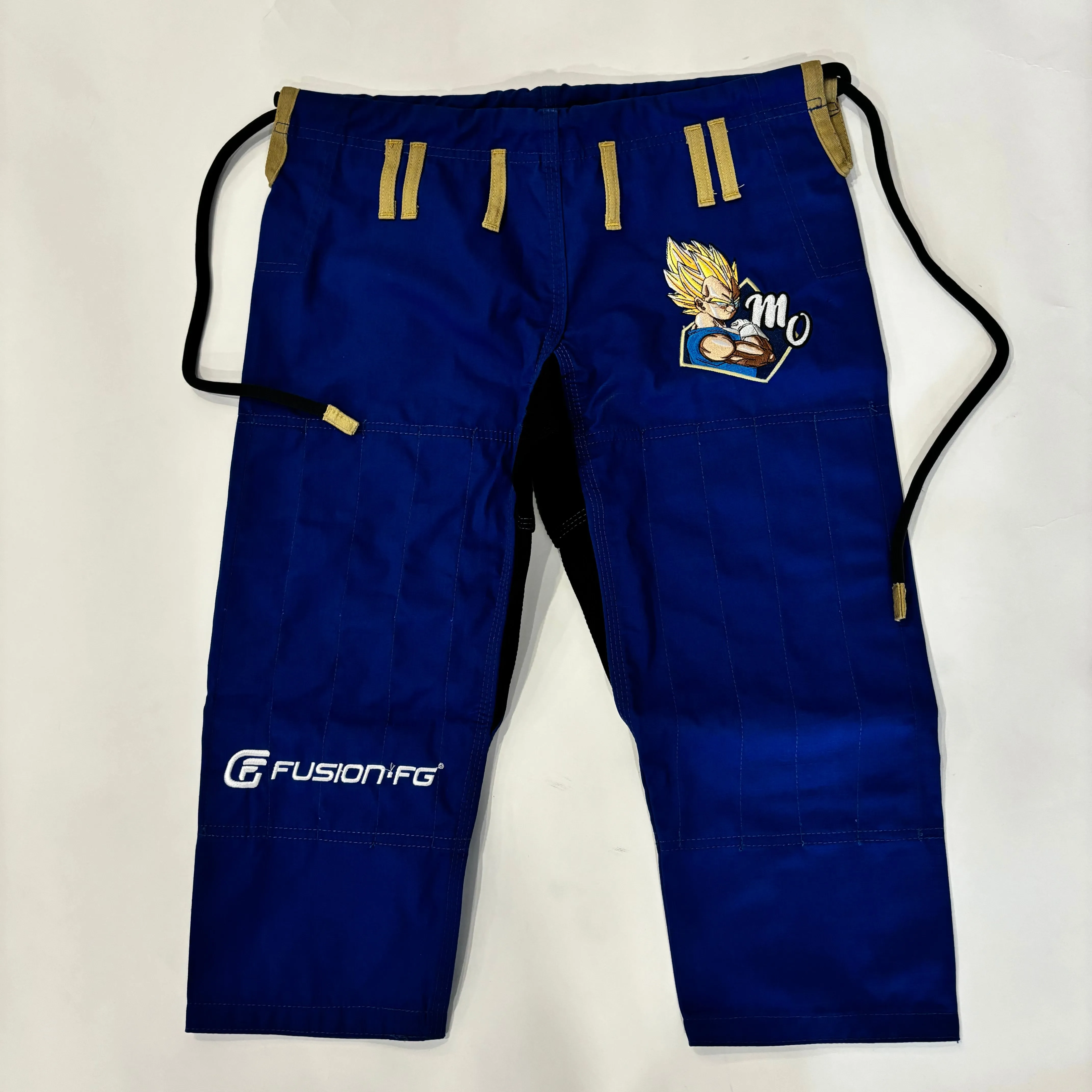 Fusion Fight Gear Kids Dragon Ball Z Vegeta BJJ Gi Limited Edition Blue