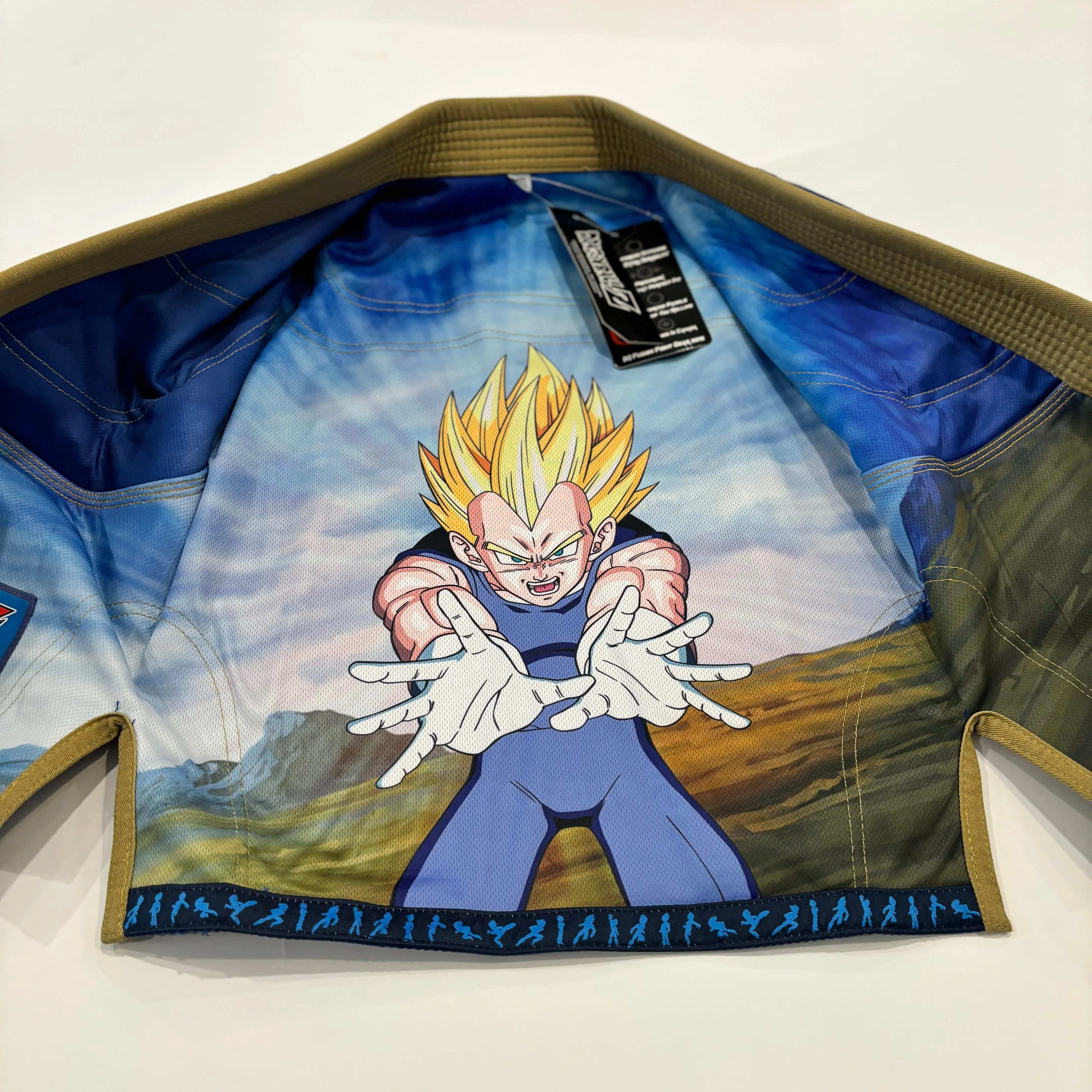 Fusion Fight Gear Kids Dragon Ball Z Vegeta BJJ Gi Limited Edition Blue
