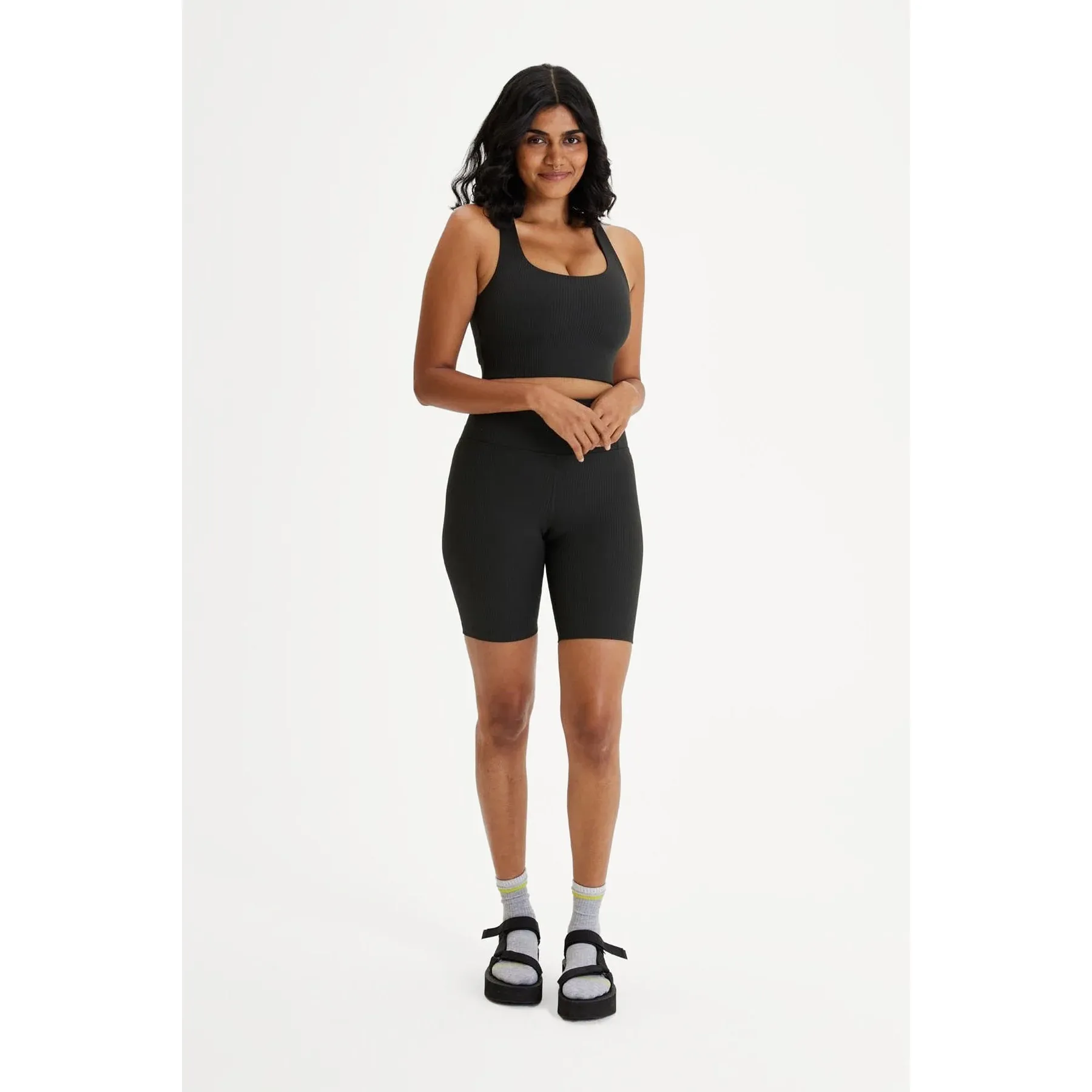 Girlfriend Collective High Rise Bike Short - Rib