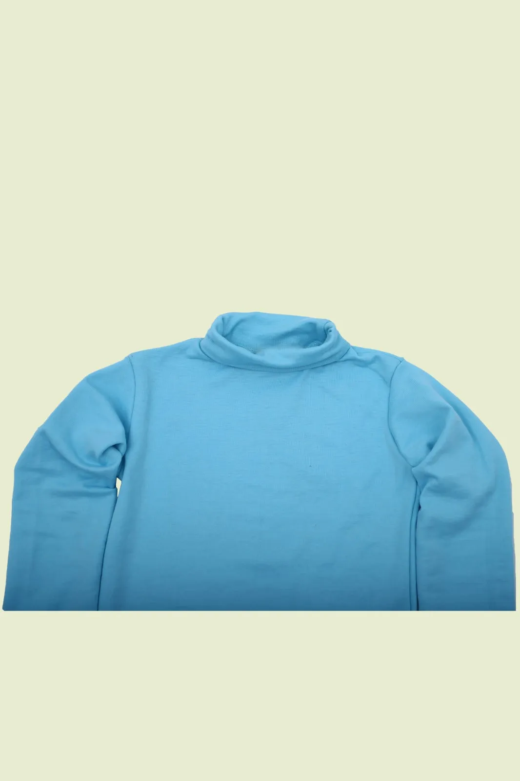 Girls Plain High Neck Tops