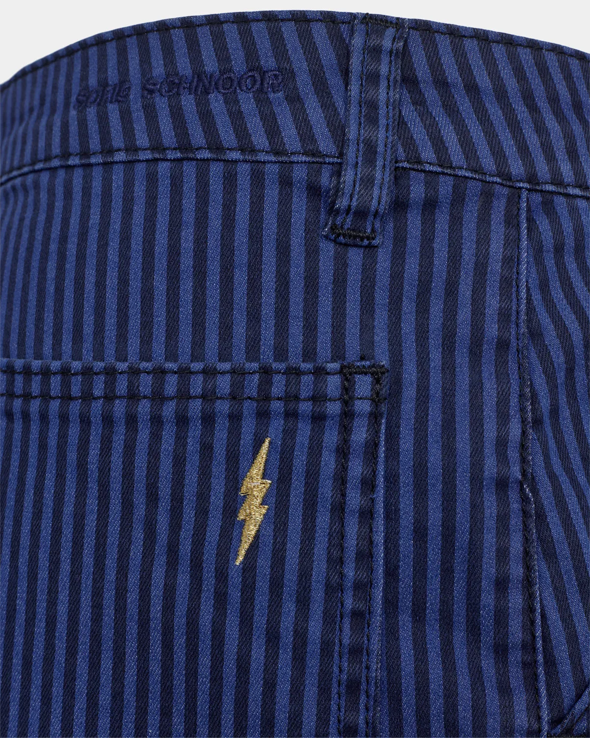 GITTESW TROUSERS - Cobalt Striped