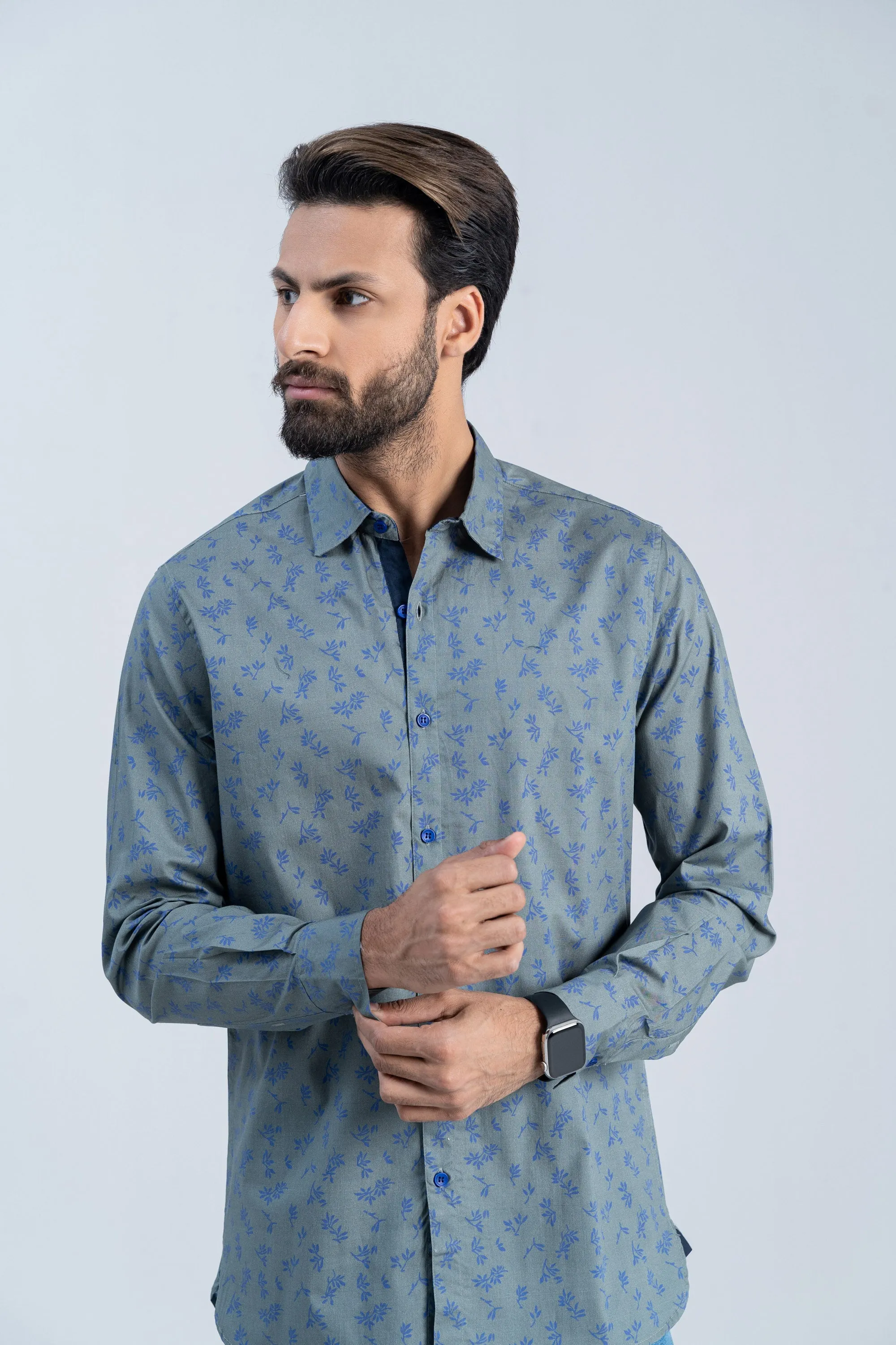 Green Collared Shirt