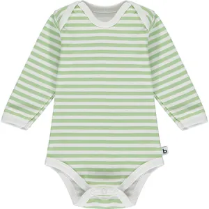 Green Striped Long Sleeve Bodysuit