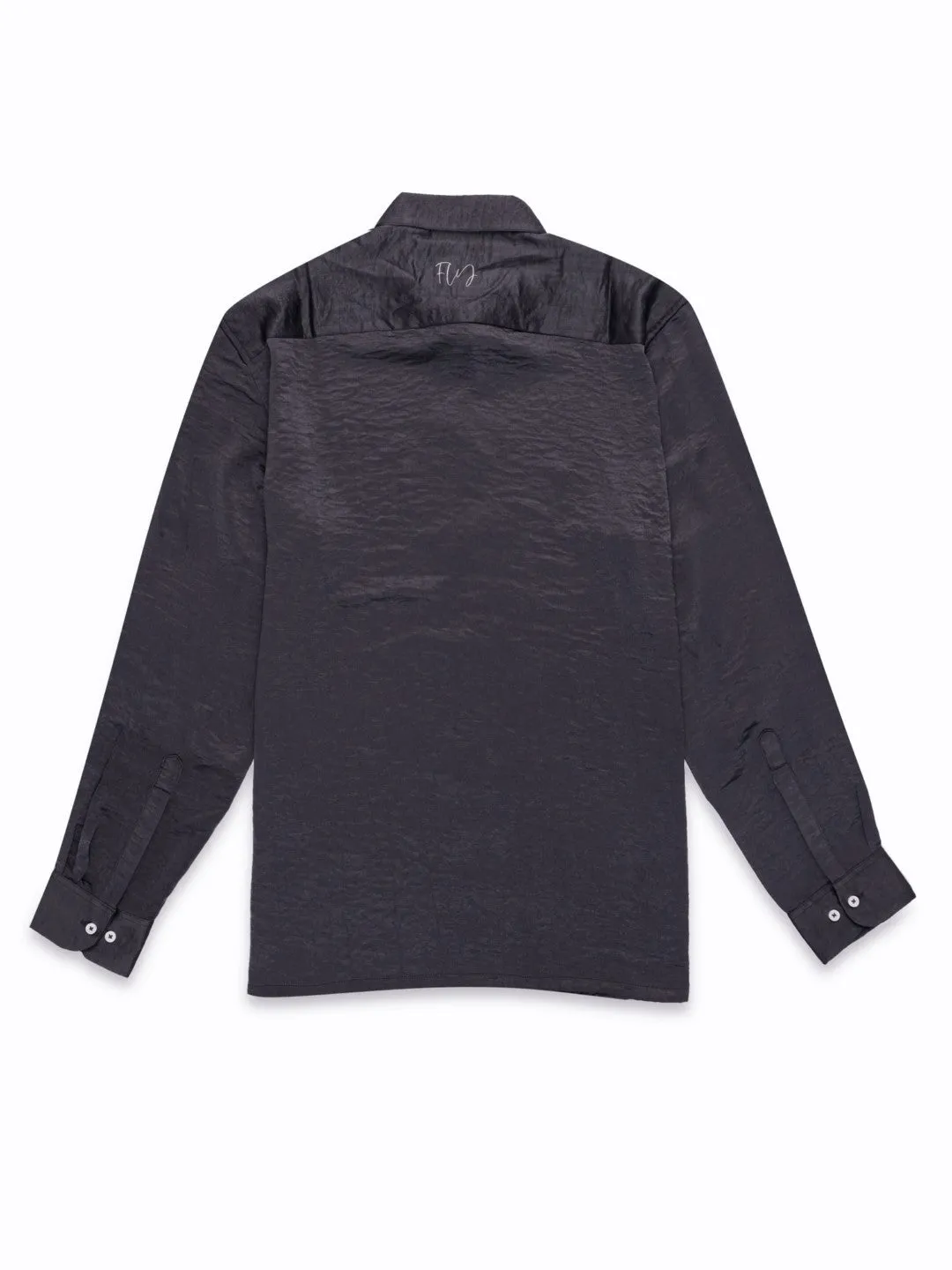 Grey Plain Casual Shirt