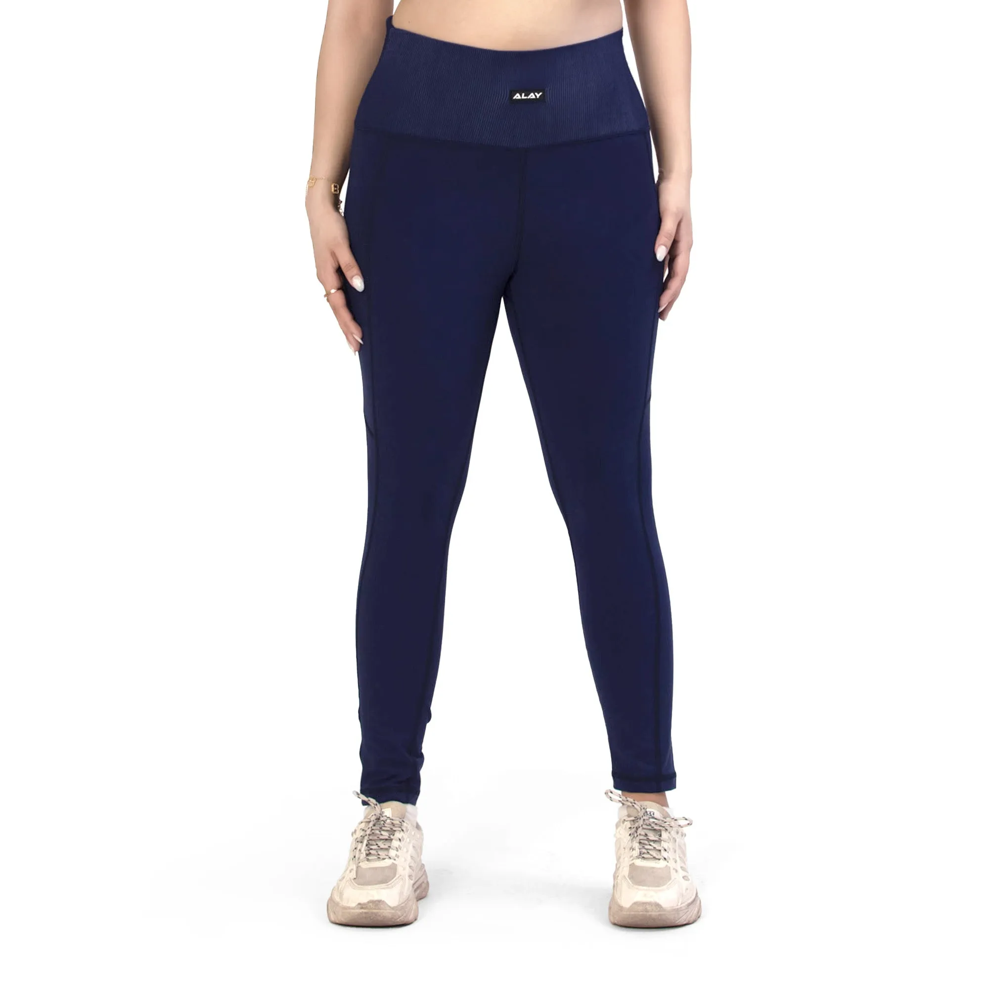 Grip Core Leggings - Navy