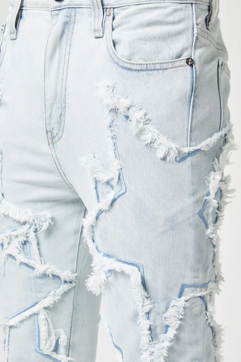 GUAPI AQUA BLUE STARS DENIM V2
