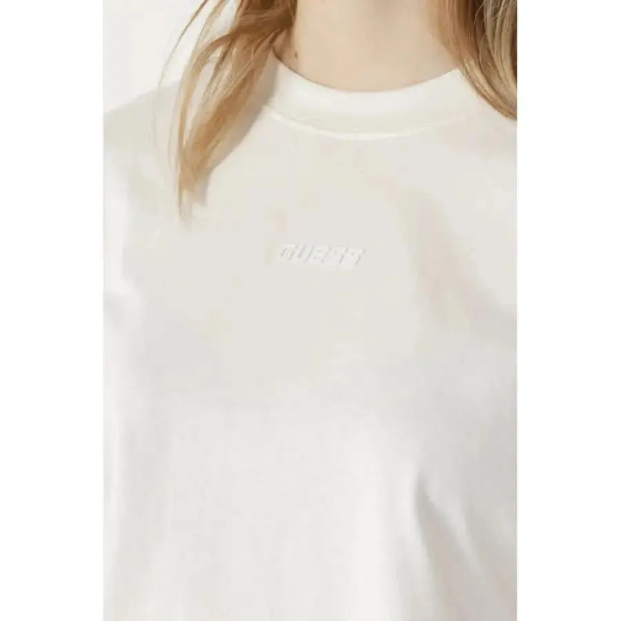 Guess Active Women Beige Cotton T-Shirt