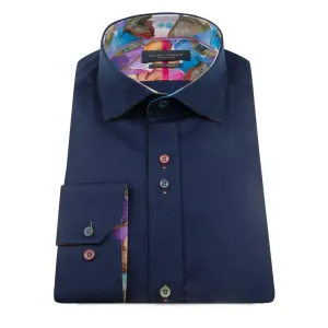 Guide London Ls.75942 Plain Shirt Navy