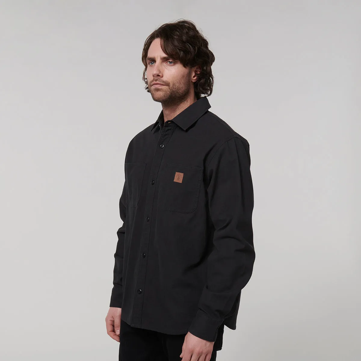Hard Yakka Men's Heritage Canvas Shirt - Black
