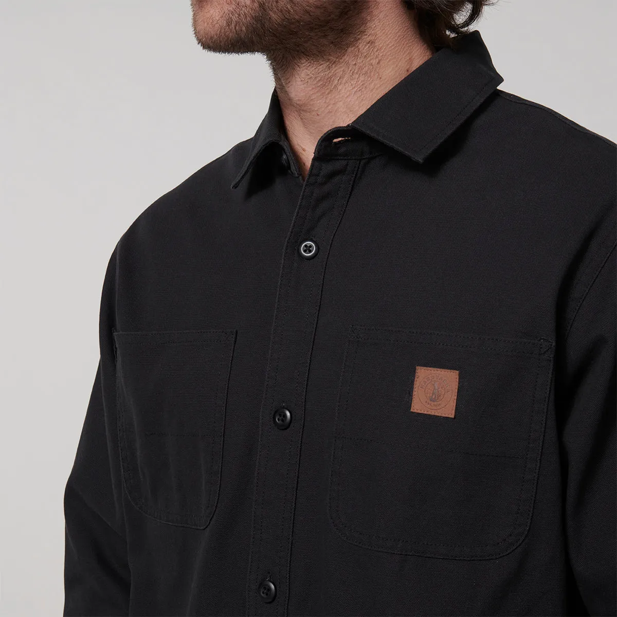Hard Yakka Men's Heritage Canvas Shirt - Black