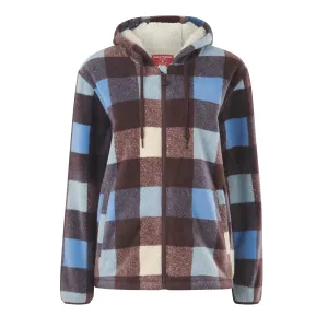 Hard Yakka Women's Check Zoodie - Mocha Check