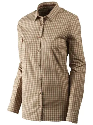 HARKILA Shirt - Ladies Selja Cotton - Moonlight Rose Check