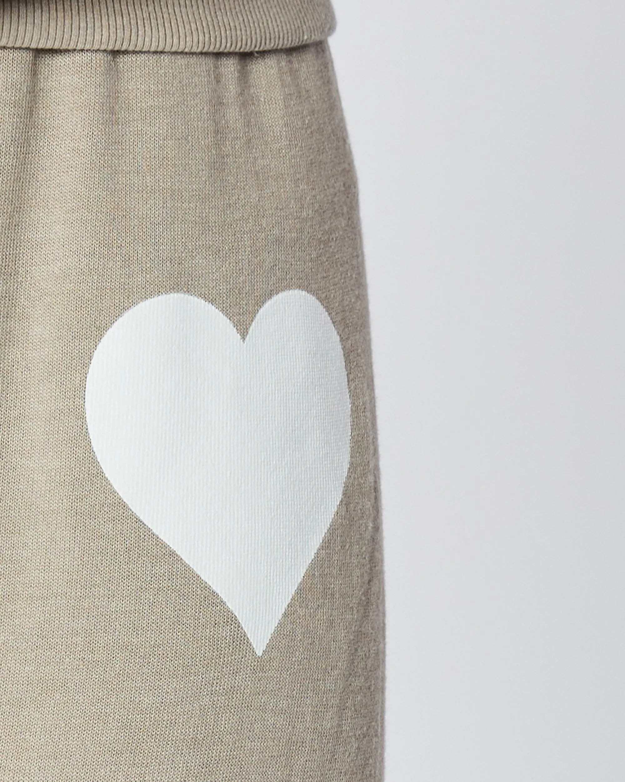 Heart Sweatpant in Taupe