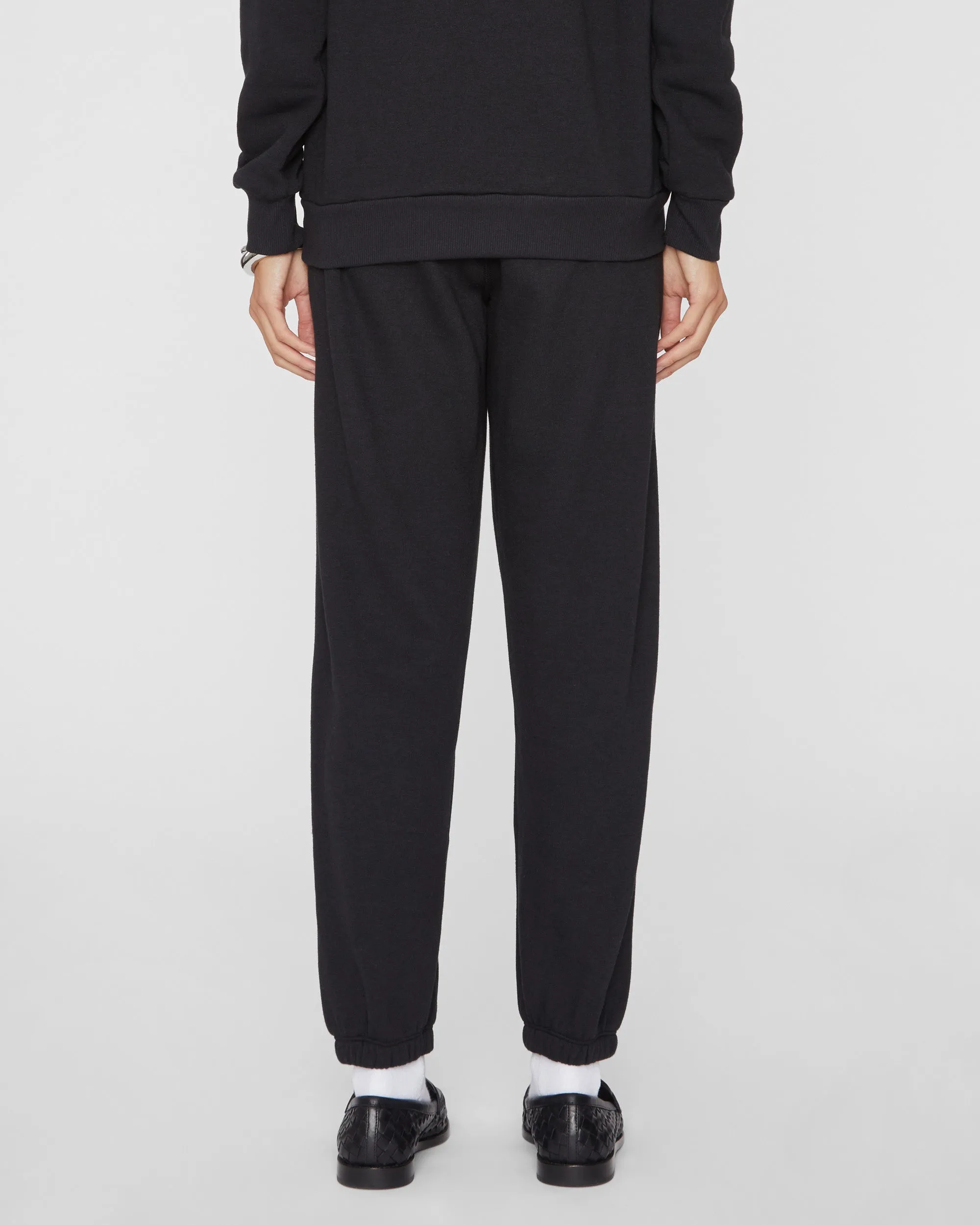 Heart Sweatpants in Black/Black