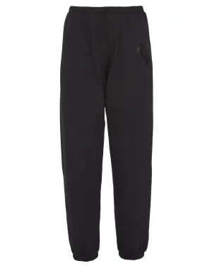 Heart Sweatpants in Black/Black