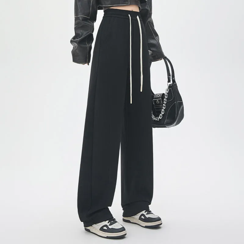 High Waist Loose Straight Pants
