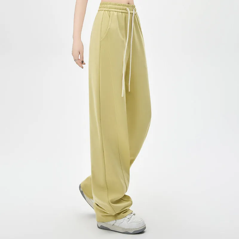 High Waist Loose Straight Pants