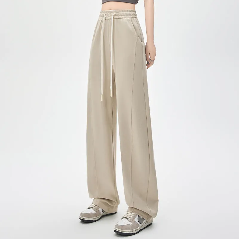 High Waist Loose Straight Pants