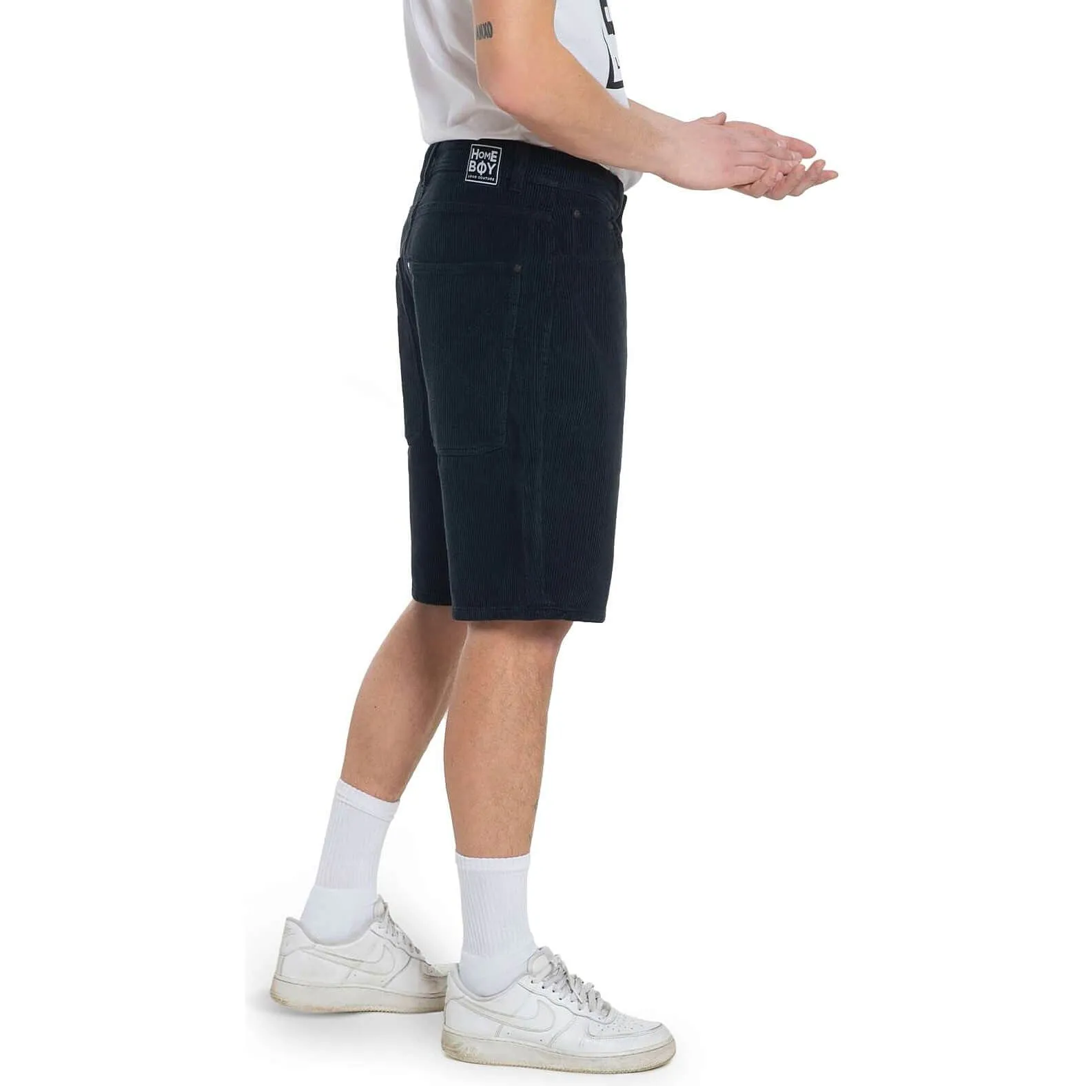Homeboy X-Tra Baggy Cord Shorts Black