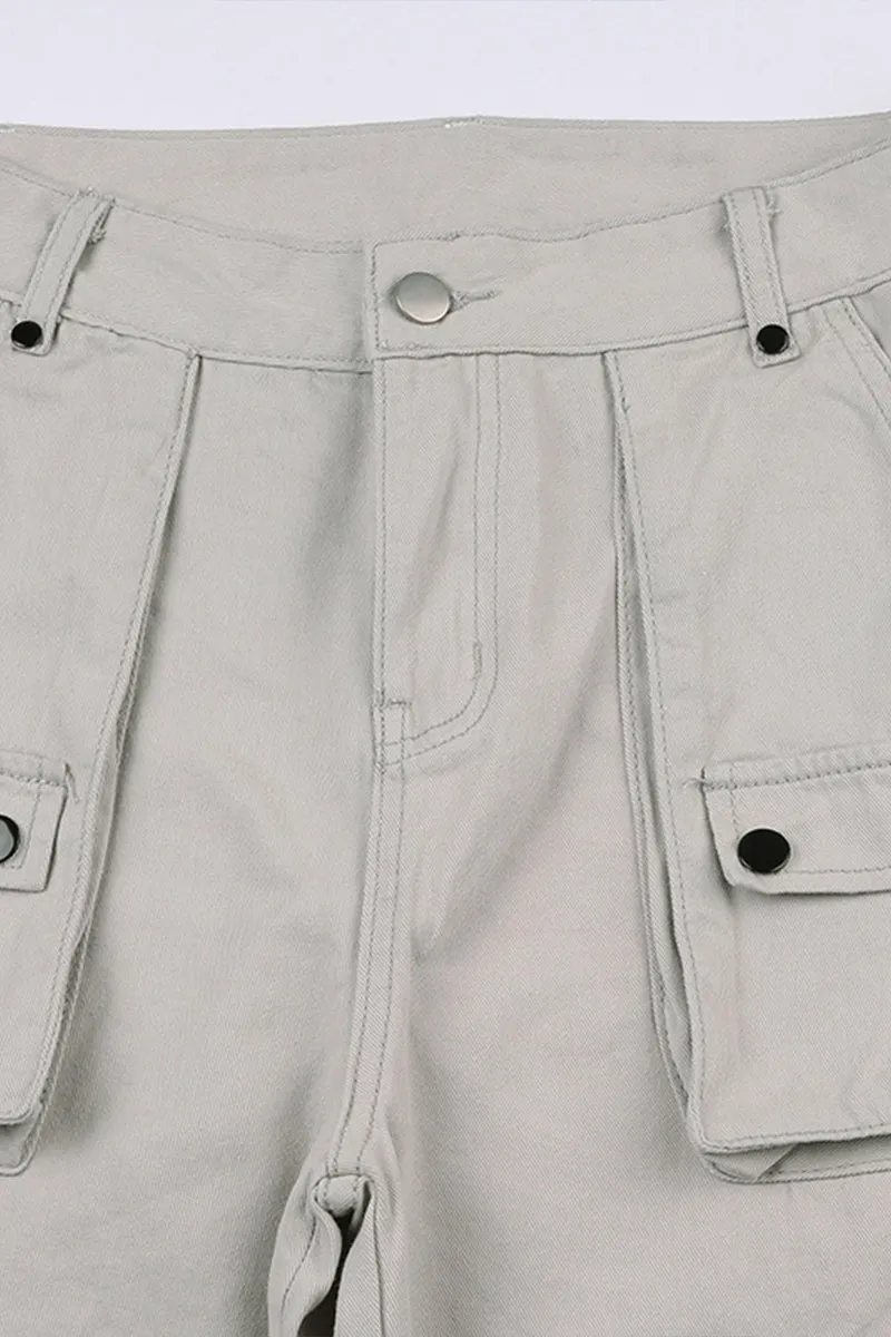 HPP1128 High-Waist Cargo Pants