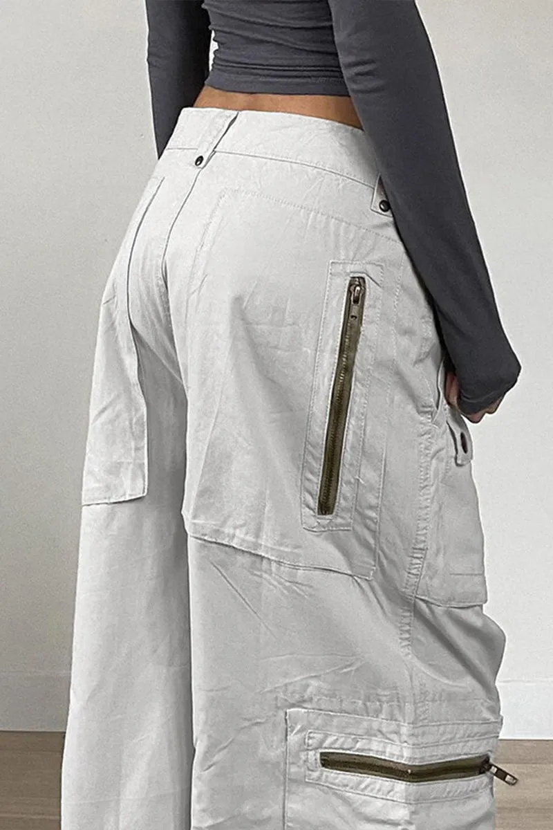 HPP1128 High-Waist Cargo Pants