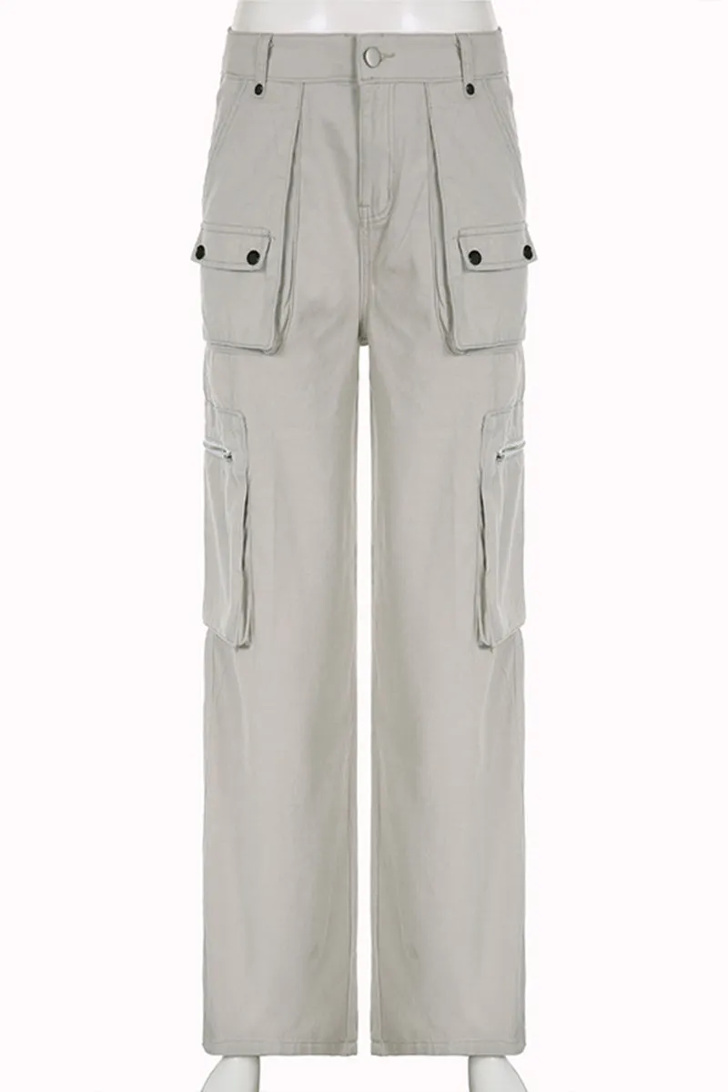 HPP1128 High-Waist Cargo Pants
