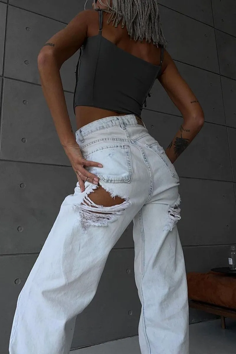 HPP1236 High-Waist Loop Pants