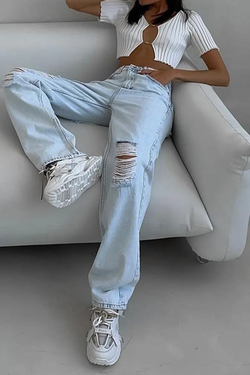 HPP1236 High-Waist Loop Pants