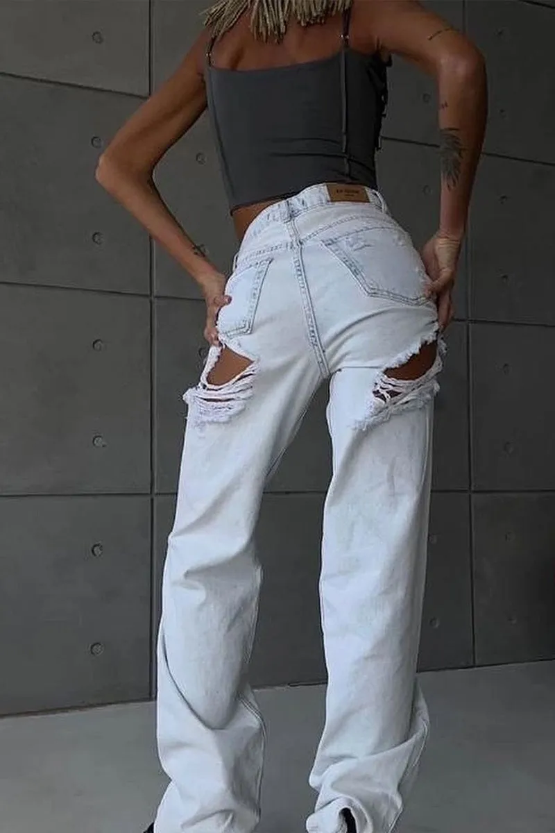 HPP1236 High-Waist Loop Pants