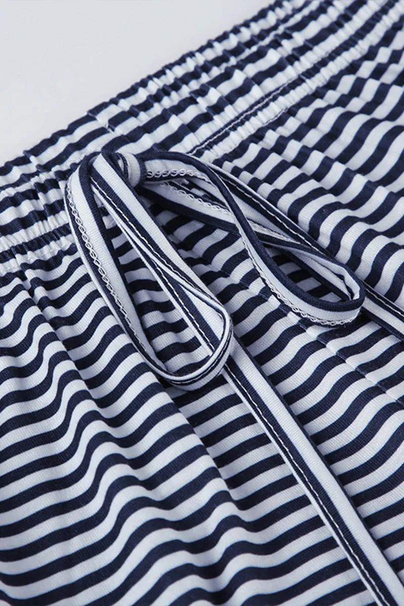 HPQ1031 Striped Wide-Legged Pants
