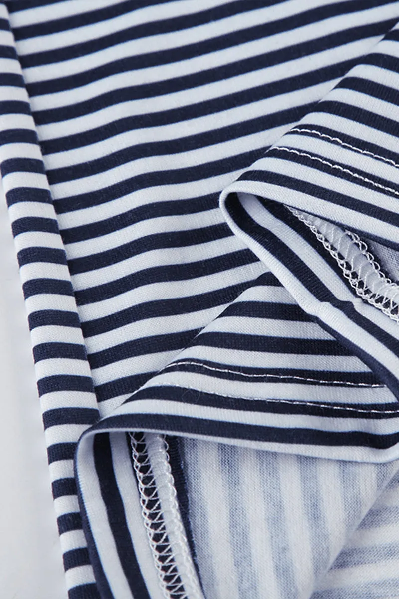 HPQ1031 Striped Wide-Legged Pants