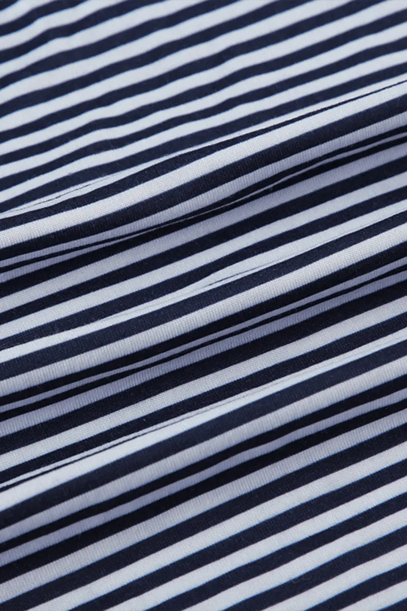 HPQ1031 Striped Wide-Legged Pants