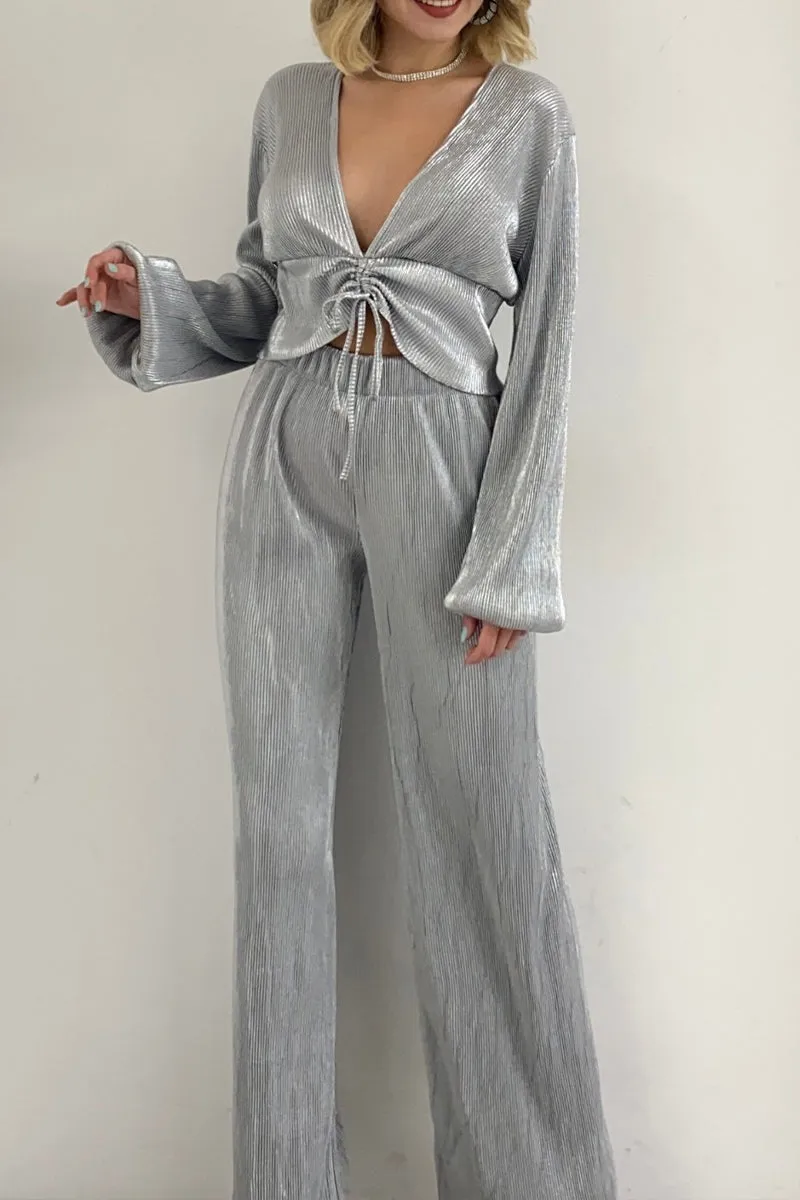 HUP1194 Velvet Top & Pants Set