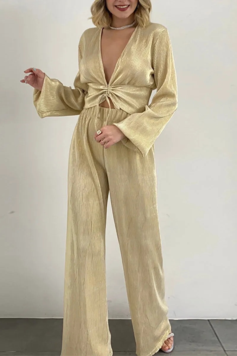 HUP1194 Velvet Top & Pants Set