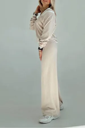 HUQ1132 V-Neck Top & Pants Set