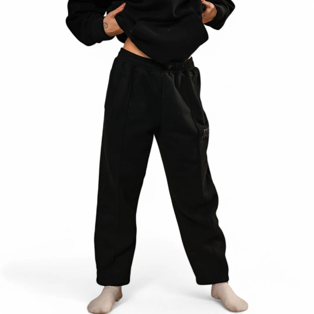Idle Pleated Sweatpants - Jet Black