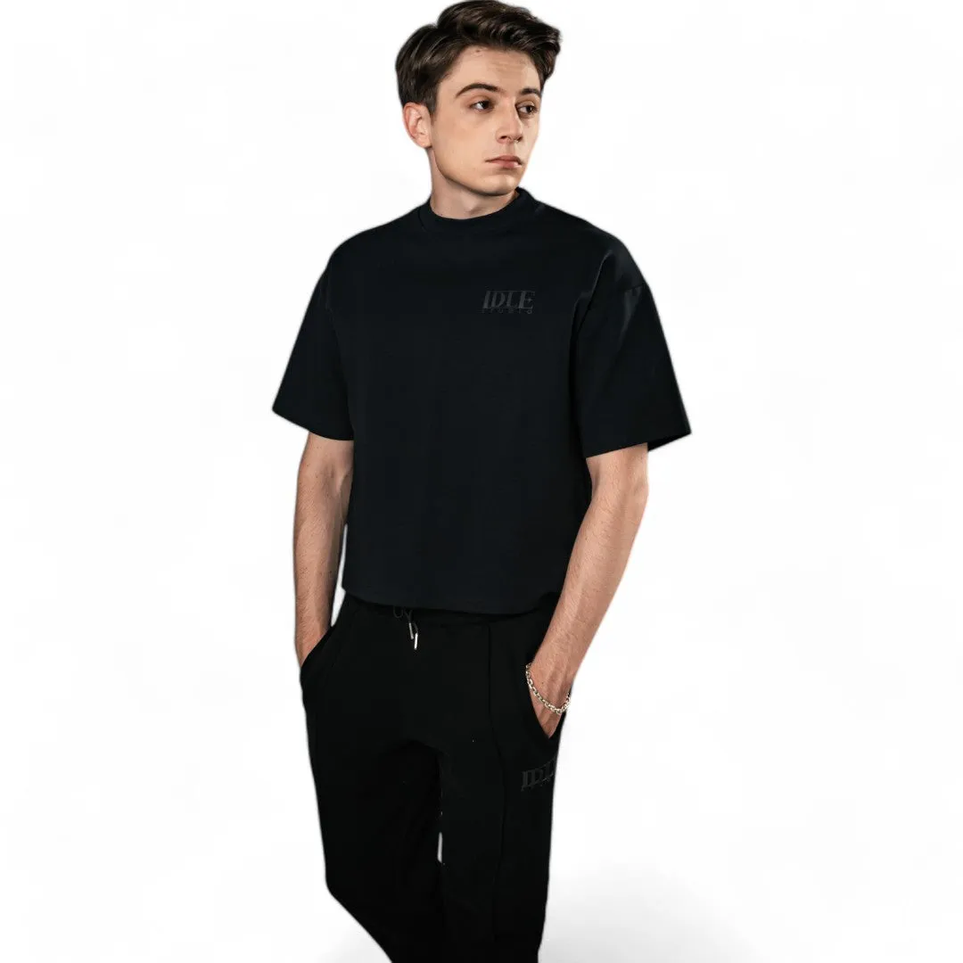 Idle Pleated Sweatpants - Jet Black
