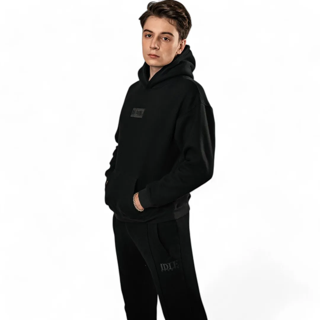 Idle Pleated Sweatpants - Jet Black